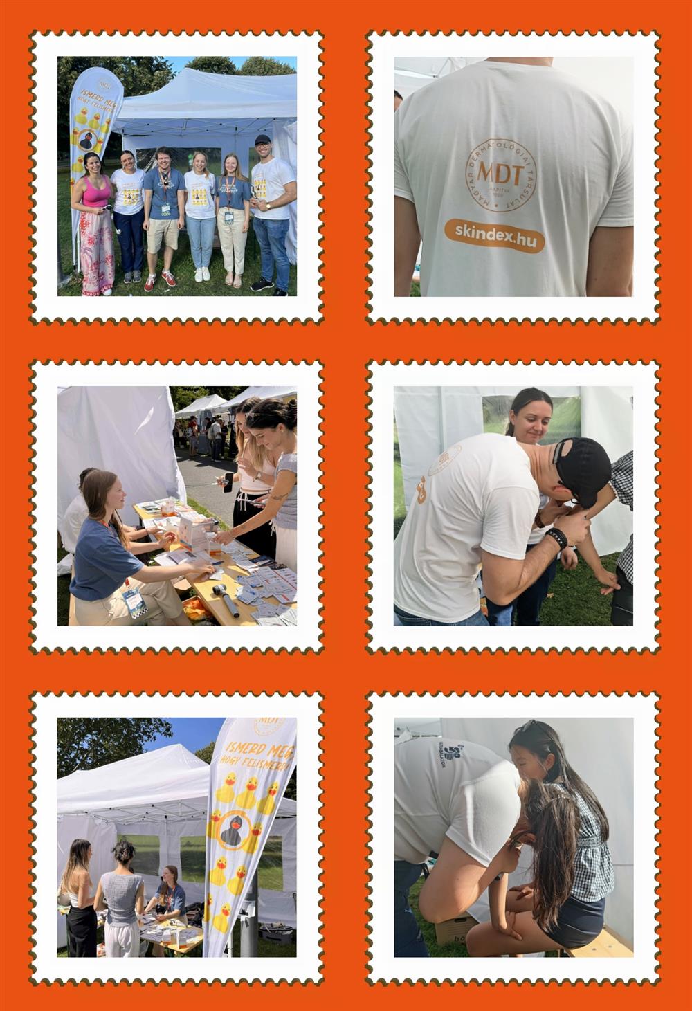 Az MDT fvárosi és szegedi kollégái az I. Magyar Egészség Pikniken is jelen voltak ingyenes anyajegyszréssel 2025.09.06-án Budapesten