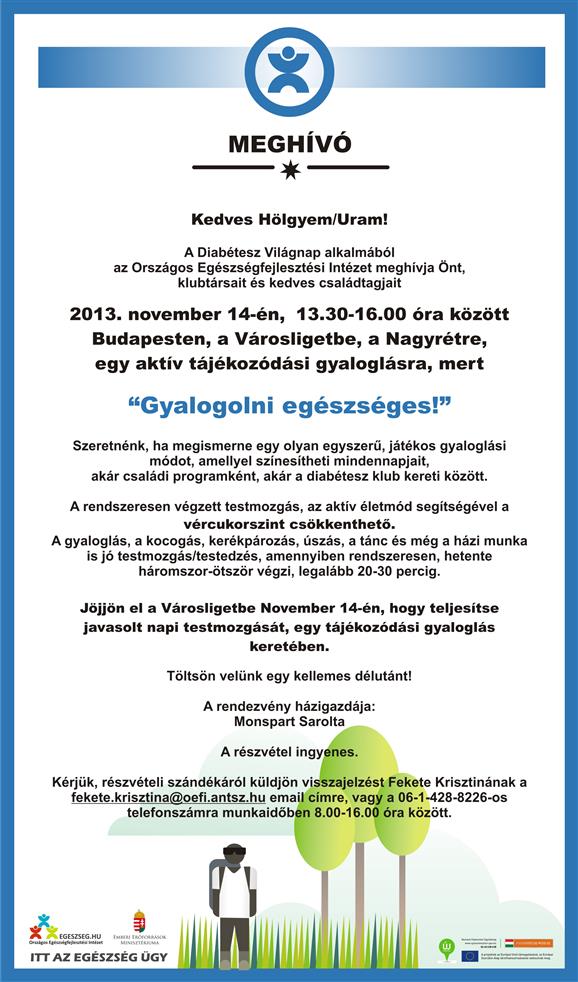 Gyalogolni egszsges!