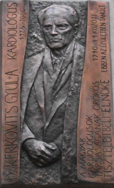Emléktábla őrzi Dr. Kerkovits Gyula kardiológus emlékét Székesfehérváron
