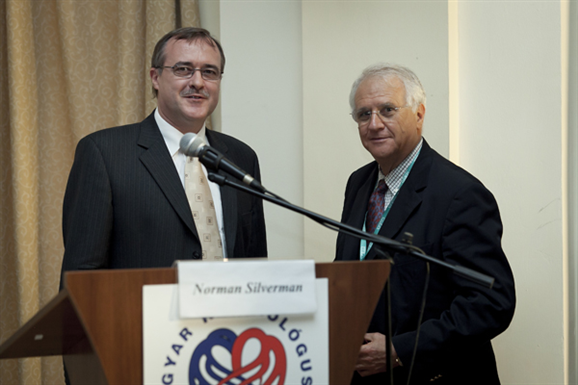 Dr. Mogyorósy Gábor PhD, és Professor Norman Silverman