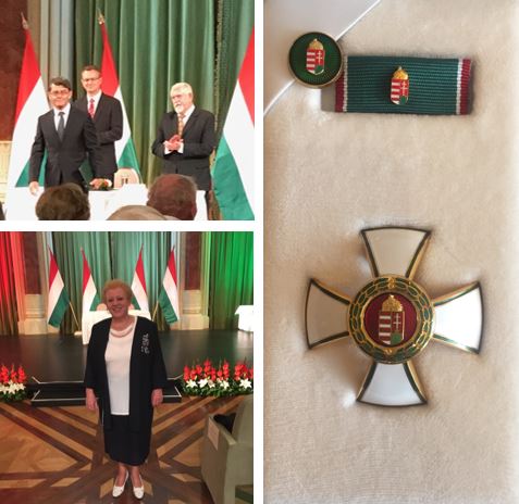 Magyar Érdemrend Tisztikereszt polgári tagozat kitüntetésben részesült  Dr. Körner Anna és Prof. Dr. Barkai László