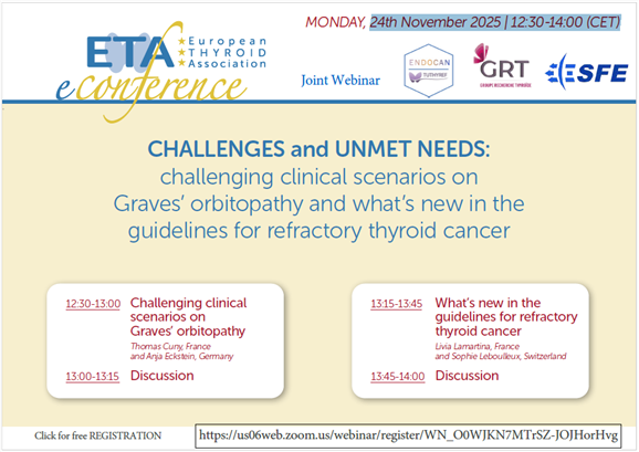 Joint webinar of the French Thyroid Group and the French Endocrine Society